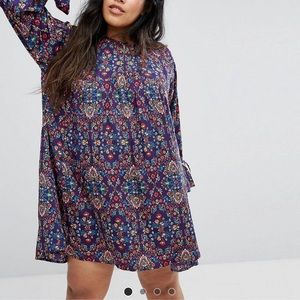 ASOS Curve Mosaic Mini Dress